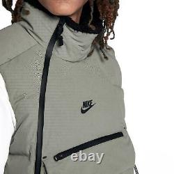 $200 Nike Sportswear Nsw Tech Pack Down Fill Sherpa Vest 928909-004 Stucco XL