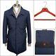 $2995 Nwt Isaia Blue Super 150's Storm System Trench Coat Jacket 54 Fits M / L