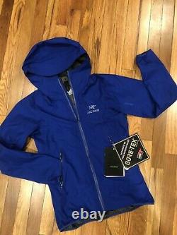 $349 NEW! ARCTERYX Women Zeta FL Jacket(XS)GoreTex Hooded JacketRaincoatBLUE