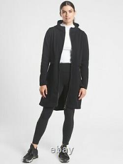 ATHLETA Cozy Karma Jacket S Small Black Cozy CYA Hooded Coat #631309 NEW