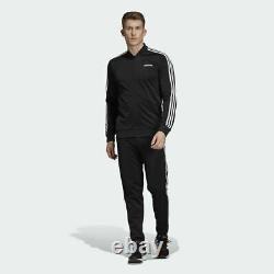 Adidas MTS 3 Stripes Track Suit Jacket Pants Black White 3 Stripes DV2448 Men's