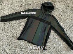 Adidas Xeno Windbreaker Jacket M Rainbow Reflective 3m Medium Black Multi Fw15
