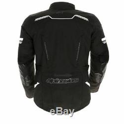 Alpinestars Andes V2 Drystar Waterproof Textile Touring Motorcycle Black Jacket