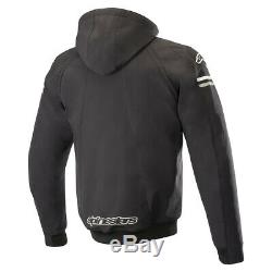 Alpinestars Sektor Tech Textile Hooded Jacket Black Motorcycle Jacket New