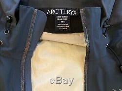 Arc-Teryx GORE-TEX XCR Waterproof Hooded Mountain Jacket Navy Blue Mens M
