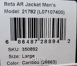 Arc'Teryx Men's Beta AR Pro Gore-Tex Jacket Caribou Large New