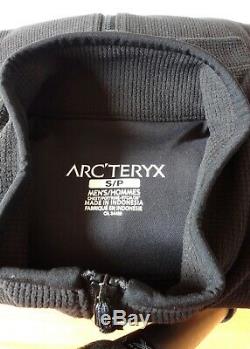 Arc'teryx Delta LT Jacket Men's Full Zip Polartec Size Small Black NEW