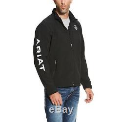 Ariat Men's New Team Black Full-Zip Softshell Jacket 10019279