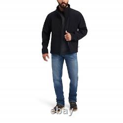 Ariat Men's Vernon Vent Black Grey Softshell Jacket 10038499