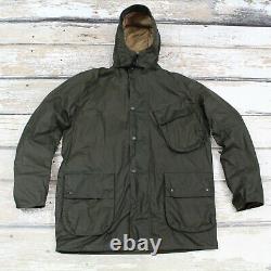 BARBOUR X MARGARET HOWELL A7 Men's Coated Green Parka Jacket Coat