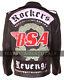 Bsa George Michael Faith Rockers Revenge Biker Faux And Real Leather Jacket