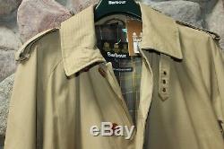 Barbour Cromarty Trench Jacket Coat Stone MWB0418ST51 New XX-Large XXL UK Sizing