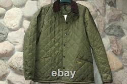 Barbour Heritage Liddesdale Quilted Jacket Coat Olive Green New Medium M