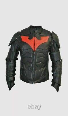 Batman Beyond Motorcycle Racing Faux Leather Jacket/Batman The Return of Joker