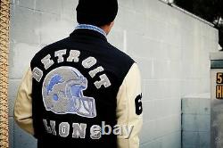 Beverly Hills Cop Axel Foley Detroit Lions Vintage Sports Letterman Jacket