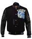 Beverly Hills Cop Eddie Murphy Axel Foley Detroit Lions Varsity Letterman Jacket