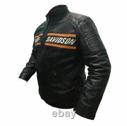 Bill Goldberg Harley Davidson Biker Leather Jacket