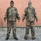 Bionic Camouflage Hunting Clothes Green Leaf Breathable Jacket Pants Hat Suit