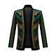 Blazer Men's Outerwear Gold Embroidered Jacket Personality Top Coat Prom
