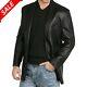 Brand New Mens Genuine Soft Lambskin Leather Blazer Jacket Two Button Coat