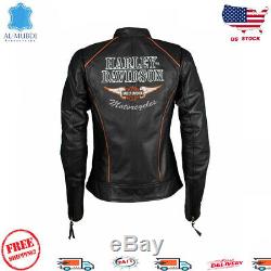 Brand New Real Harley Davidson Ladies Jacket Real Leather New Fashion US Stock