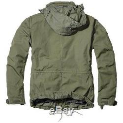 Brandit Giant M-65 Jacket Mens Field Warm Military Army Coat with Liner Green