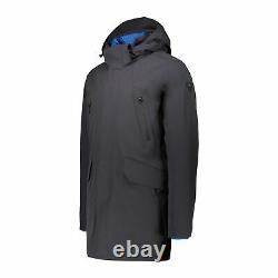 CMP Outdoor Jacket Man Parka Zip Hood Grey Waterproof Breathable Warming