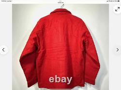 C. C. Filson Mackinaw Wool Jac Shirt Shacket Lined Size Mens XL Red Oak