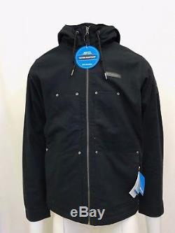 Columbia Men's Black Twill Loma Vista Fleece Lined Hooded Jacket (Retail $160)