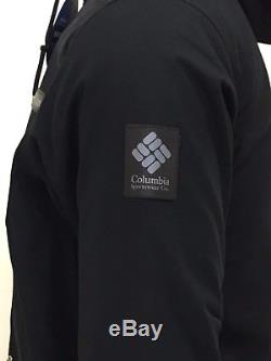 Columbia Men's Black Twill Loma Vista Fleece Lined Hooded Jacket (Retail $160)