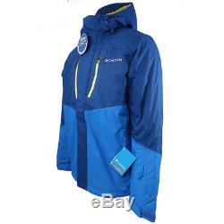 Columbia Mens Omni-Tech Blue Frozen Granular Jacket (Retail $175)