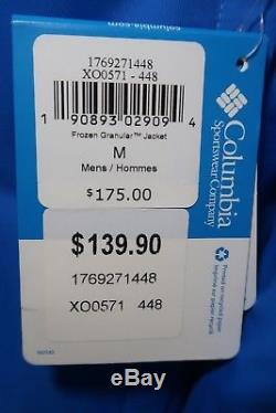 Columbia Mens Omni-Tech Blue Frozen Granular Jacket (Retail $175)