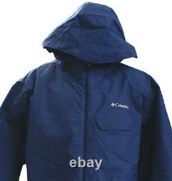 Columbia Sportswear Blue Huntsville Peak Novelty Waterproof Jacket Men's NWT