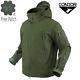 Condor 602 Tactical Summit Softshell Jacket Cold Weather Ykk Zip With Patch Olive