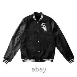 Custom Varsity Letterman Baseball Jacket Wool and Pure Leather Sleeves Jacket