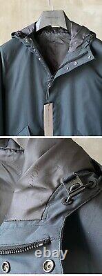 DIOR AND SHAWN HOODED PARKA Jacket Raincoat Black Size 46/Medium