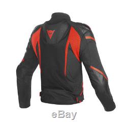 Dainese Super Rider D-Dry Jacket Black Red Fluo Waterproof Motorcycle Jacket NEW