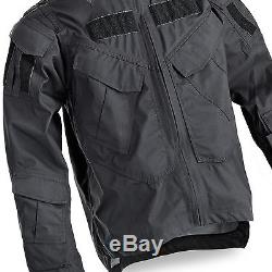 Defcon 5 Tactical Security Police Military CP Waterproof Smock Jacket Coat Black