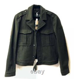 Diesel Wool Blend Military Jacket US Army Ike WWII Style Size XL