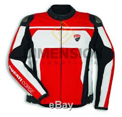 Ducati Corse C4 Jacket Motorbike/Motorcycle Riding Jacket CE Leather jacket
