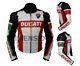 Ducati Motorbike Jacket Motorcycle Real Leather Jackest Team Racing Ce Armoured