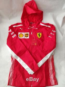 Ferrari Scuderia Mens F1 Racing Rain Jacket Woven By Puma 762365-01 Msrp $225 Sz