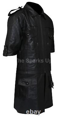 Final Fantasy XV 2 In 1 Video Game Noctis Lucis Caelum Black Leather Jacket Coat