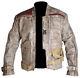 Finn Star Wars Poe Dameron John Boyega Genuine Cow Hide Leather Waxed Jacket