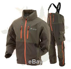 Frogg Toggs Pilot II Guide Fishing Rain Suit Stone & Taupe Jacket & Bibs M MD