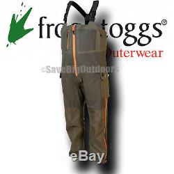 Frogg Toggs Pilot II Guide Fishing Rain Suit Stone & Taupe Jacket & Bibs M MD