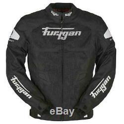 Furygan Atom Vented Textile Motorcycle Jacket Black