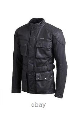 GENUINE Triumph Motorcycles Beck Waxed Cotton Custom Riding Jacket Black SALE