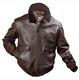 G-1 Aviator A-2 Bomber Brown Us Navy Flight Real Leather Jacket For Mens