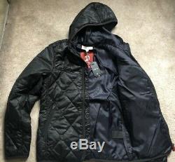 G-star Raw Black Setscale Rallo Zip Quilted Hdd Jacket Coat Small New Tags